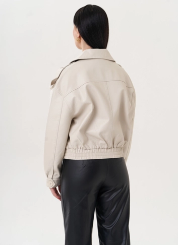 Куртка "бомбер" из эко кожи