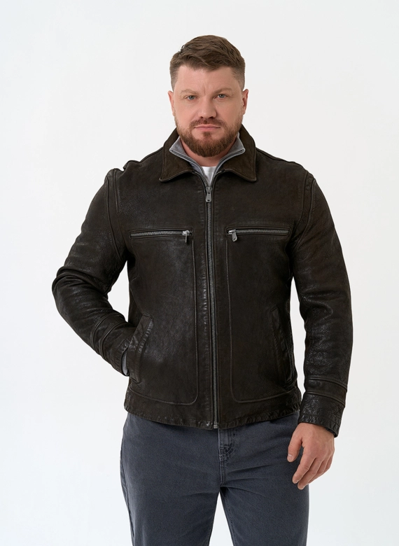 Мужская куртка из натуральной кожи